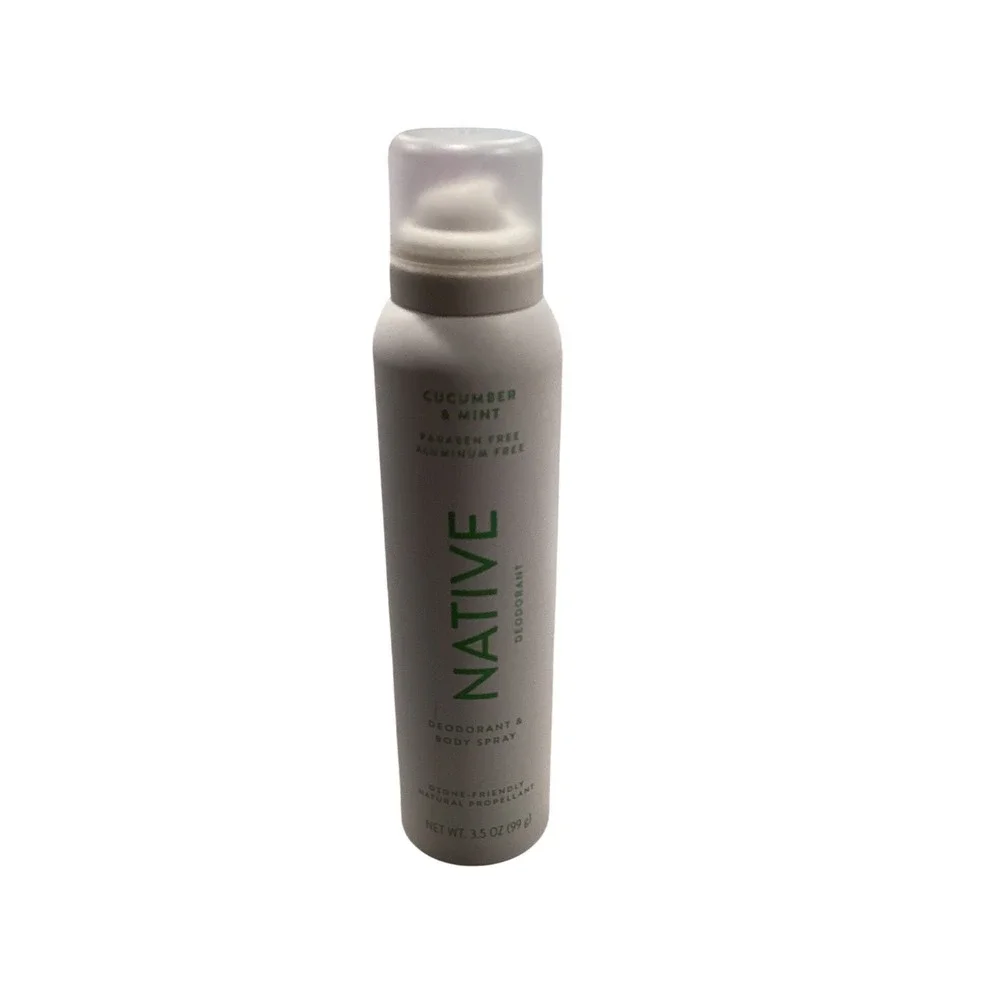 Native Cucumber‎ & Mint Deodorant & Body Spray Aluminum Free 3.5 oz 99g Aerosol